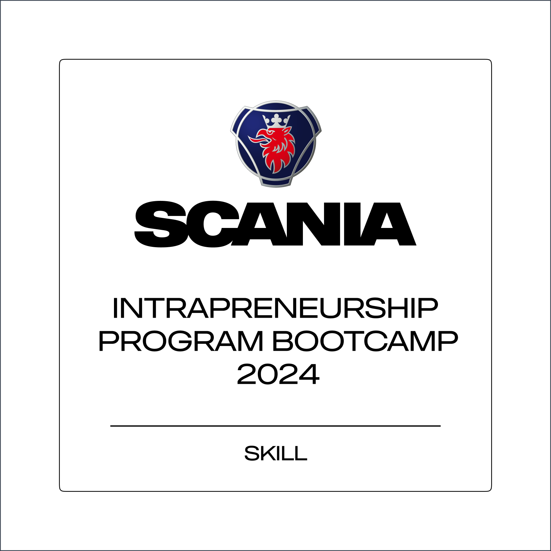 Scania Intrapreneurship Program Bootcamp 2024