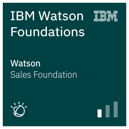 Watson Foundations Sales Foundation - Credly