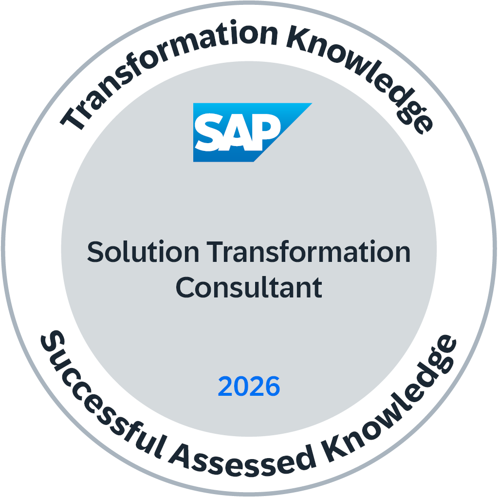 Transformation Knowledge 2026 - Solution Transformation Consultant