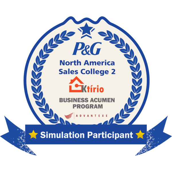 P&G’s Sales College 2 Business Acumen Participant Badge