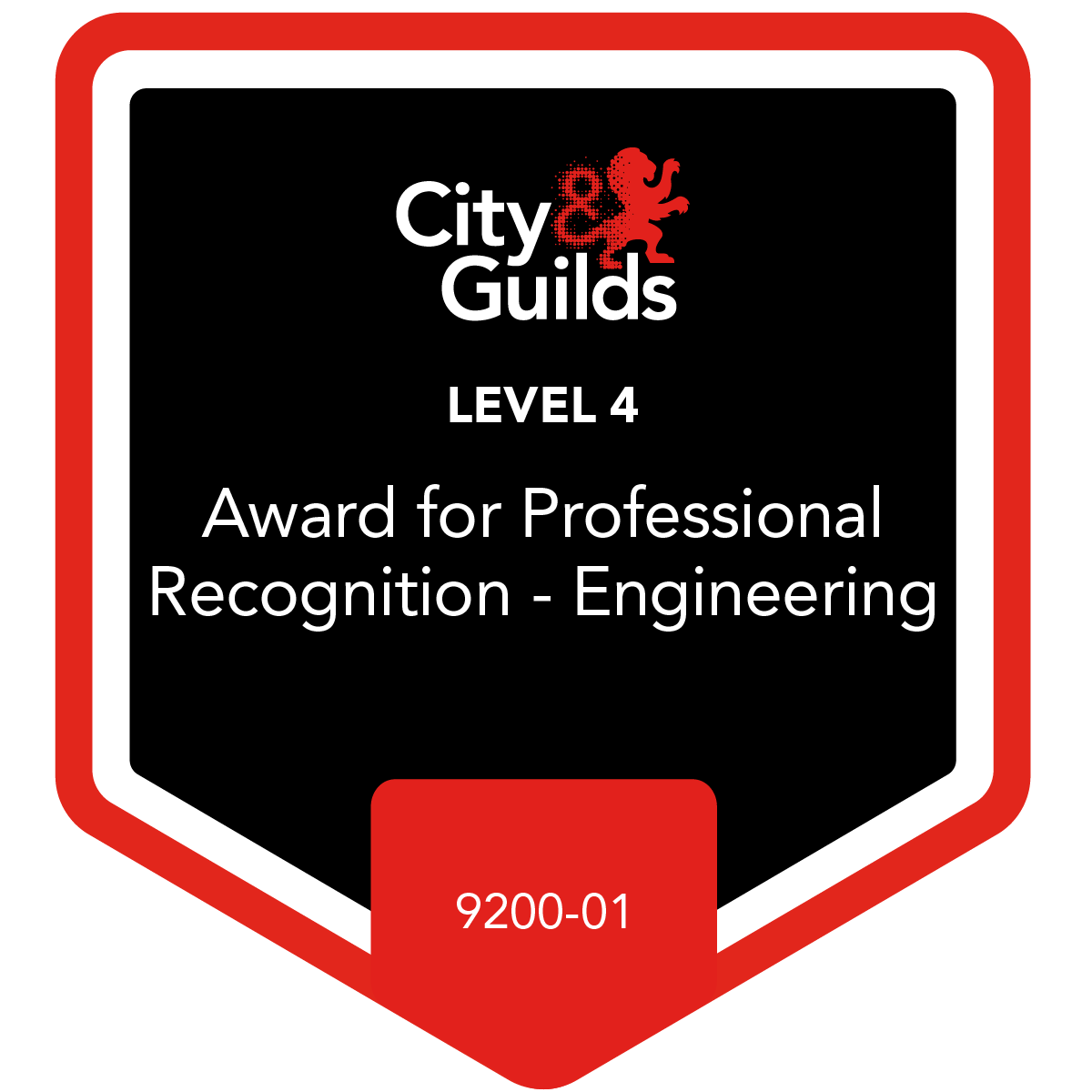 Level 4 Award for Professional Recognition - Engineering - 9200-01