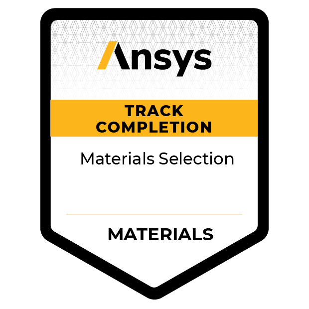 Ansys Track Completion: Materials Selection
