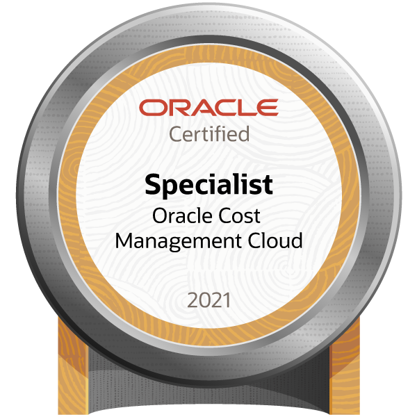 Oracle Cost Management Cloud 2021 Certified Implementation Specialist