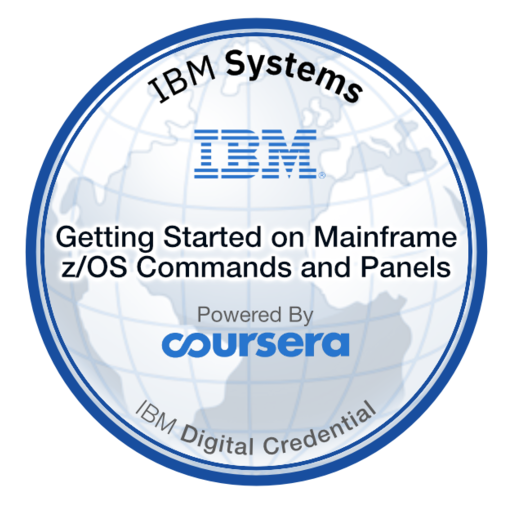 Getting Started on Mainframe with z/OS Commands and Panels Credly