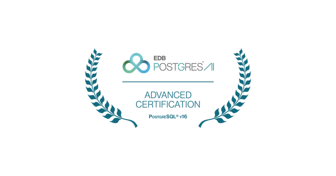 PostgreSQL® Advanced v16 Certification - Credly