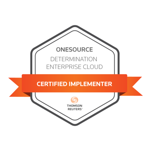 ONESOURCE Determination Enterprise Cloud Certified Implementer Credly