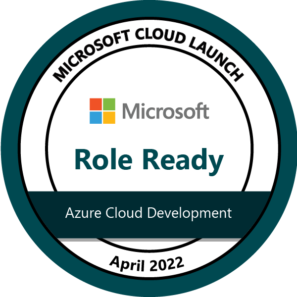 Microsoft Cloud Launch—Role Ready—Microsoft Azure Cloud Developer—April