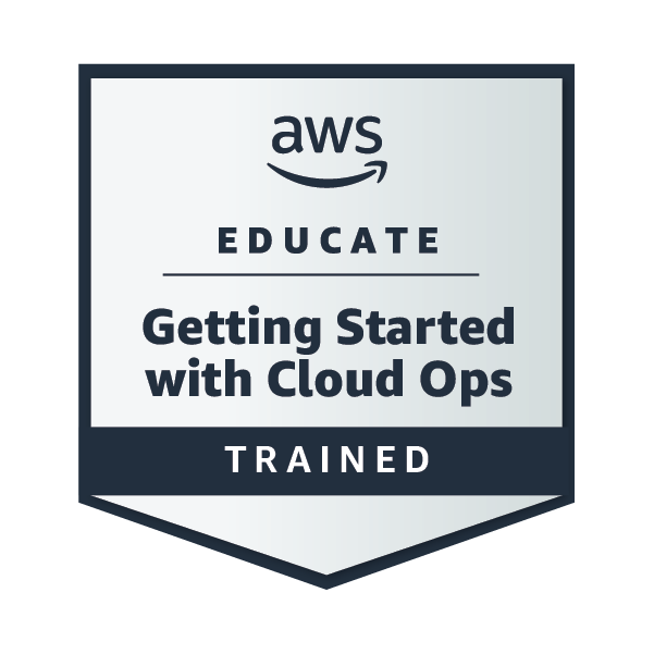 AWS Educate Getting Started with Cloud Ops - Training Badge