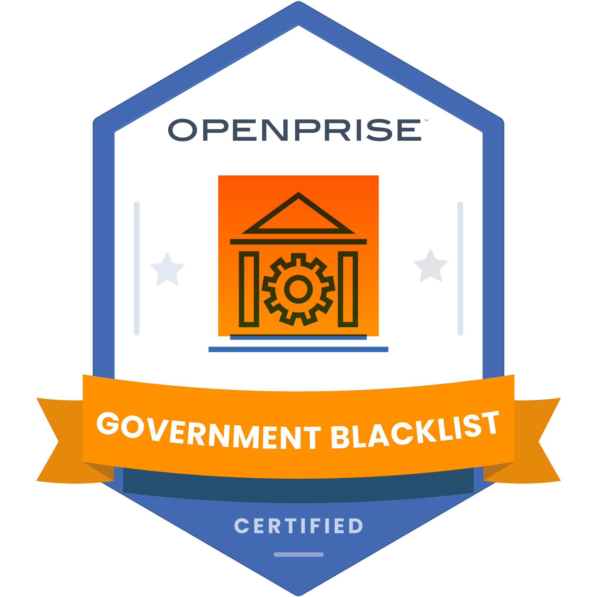 Openprise Government Blacklist Certified