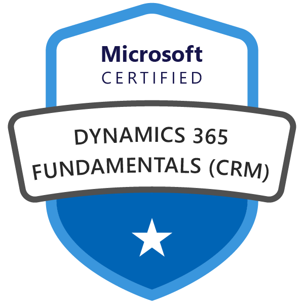 Microsoft Certified Dynamics 365 Fundamentals CRM Credly