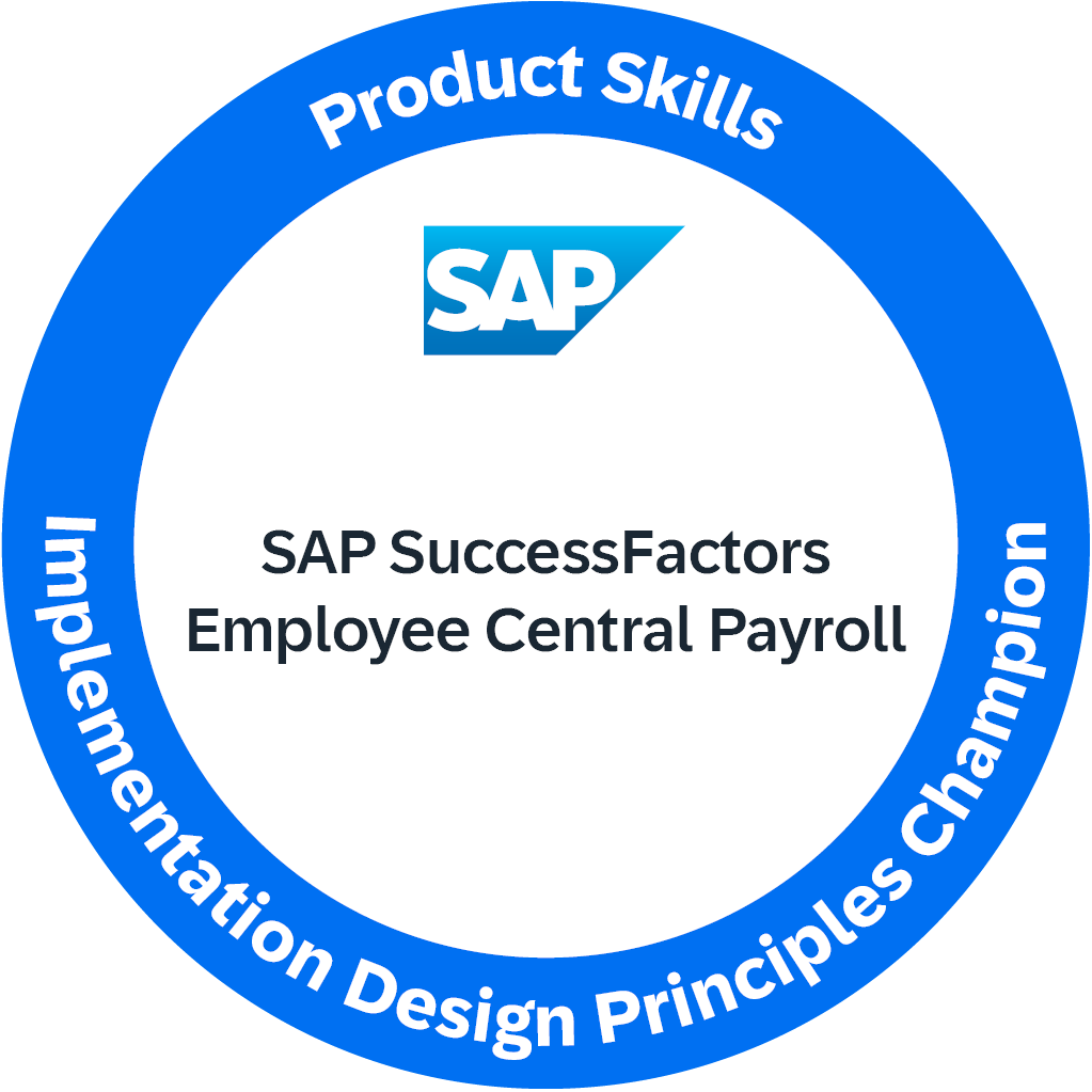 Product Skills - SAP SuccessFactors Employee Central Payroll