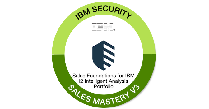 Sales Foundations for IBM i2 Intelligence Analysis Portfolio V3 - Credly