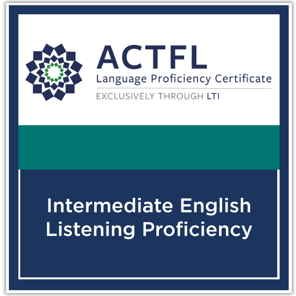 English Listening Proficiency - Intermediate Low