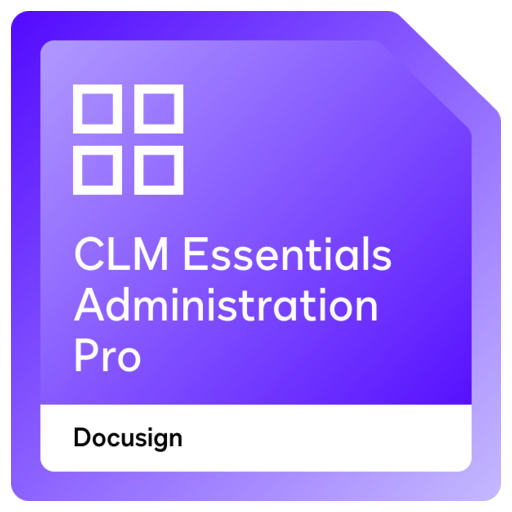 Docusign CLM Essentials Administration Pro - Credly