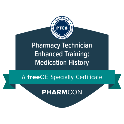Pharmacy Technician Enhanced Training Medication History Essentials