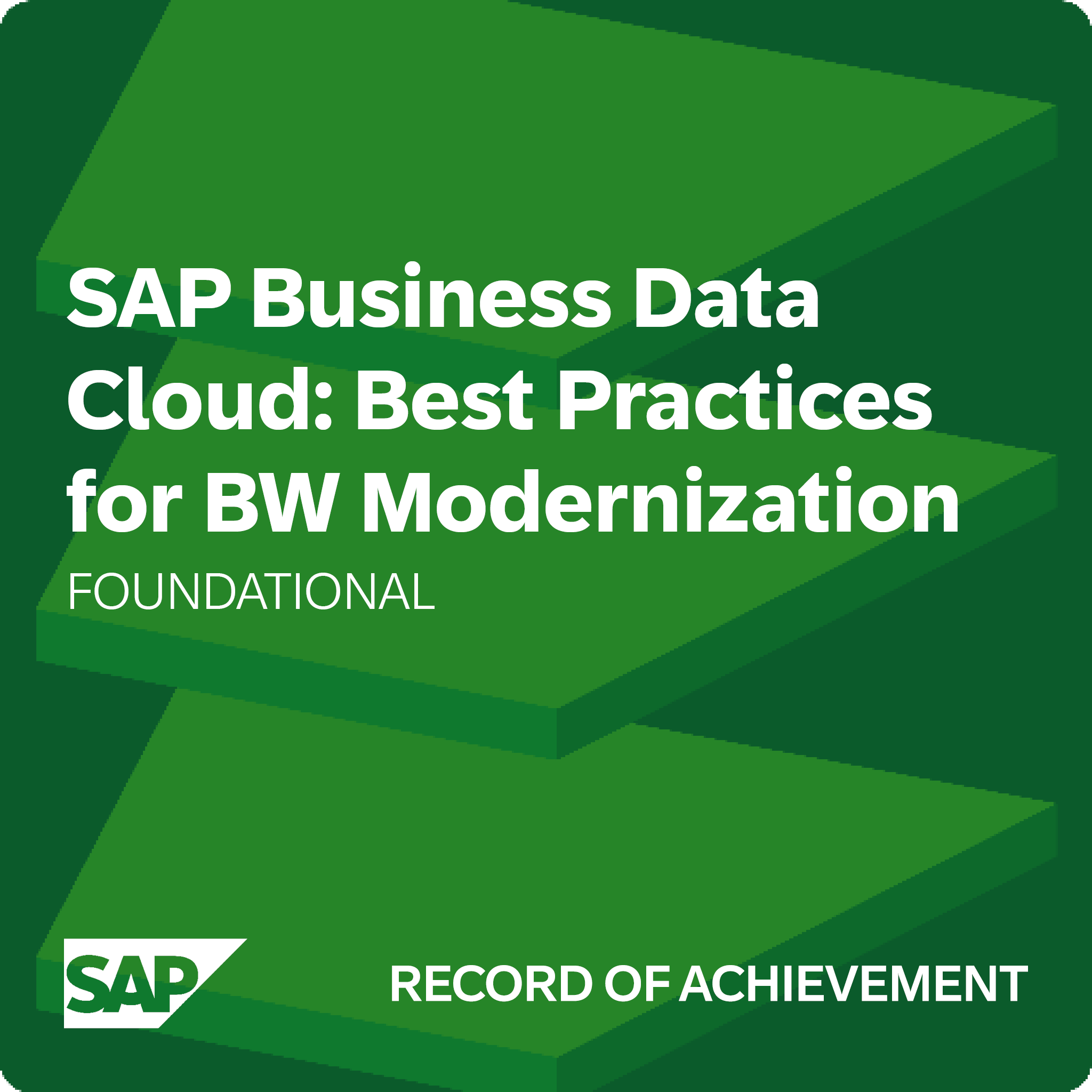 SAP Business Data Cloud: Best Practices for BW Modernization - Record of Achievement