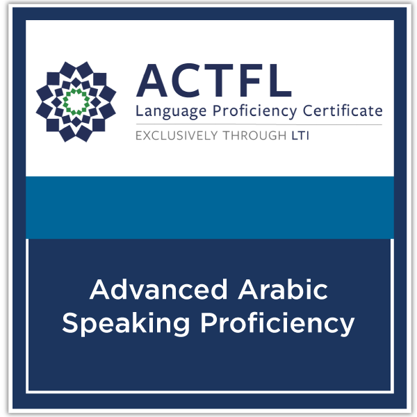 Arabic Speaking Proficiency - Advanced Mid