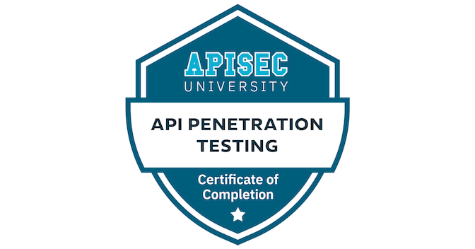 API Penetration Testing (12 hours) - Credly
