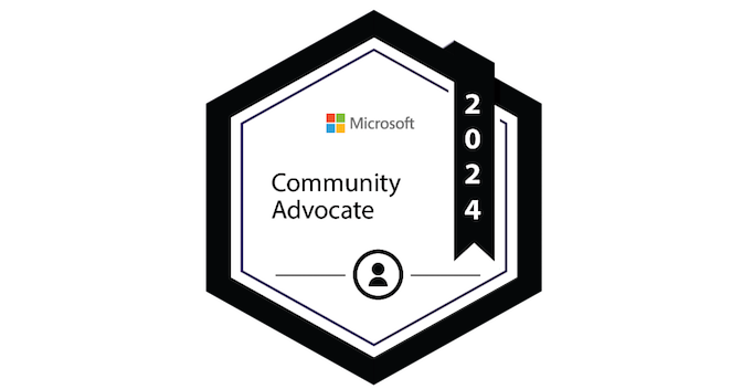 Microsoft Community Advocate - 2024 - Credly