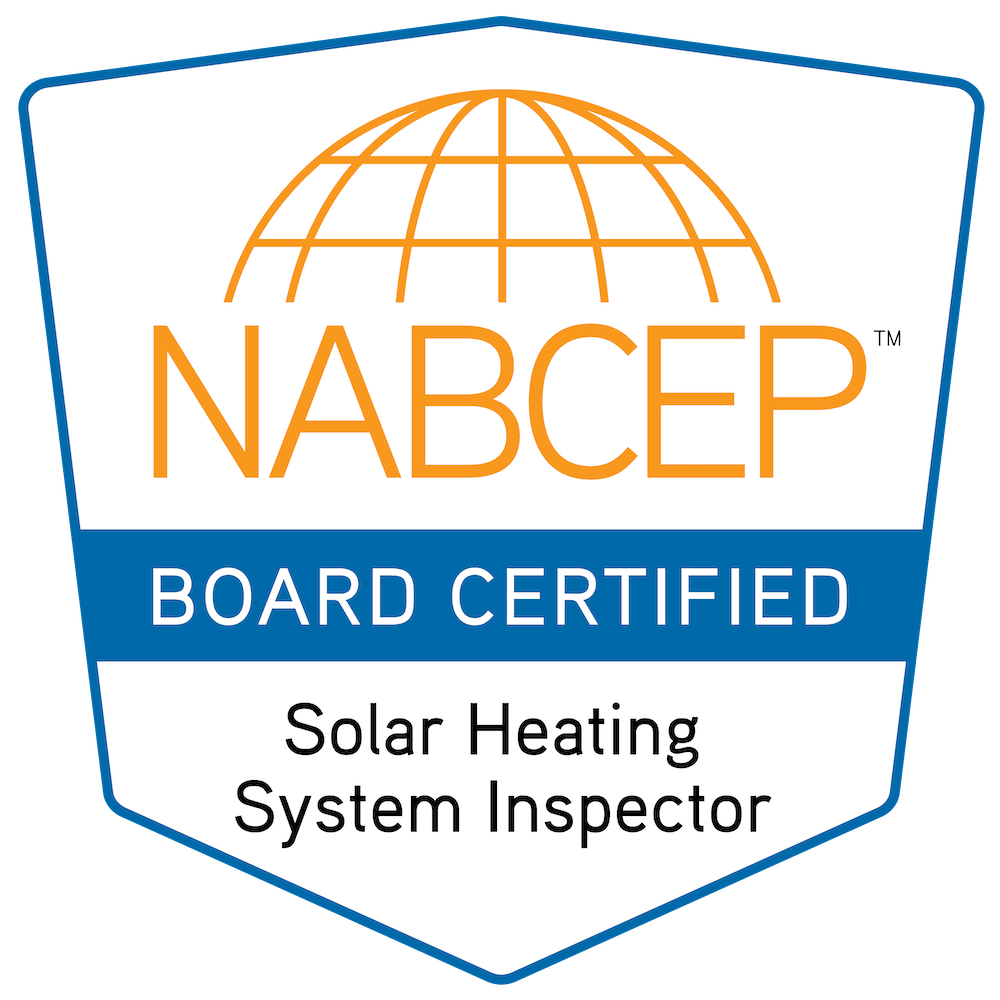 NABCEP Board Certified Solar Heating System Inspector