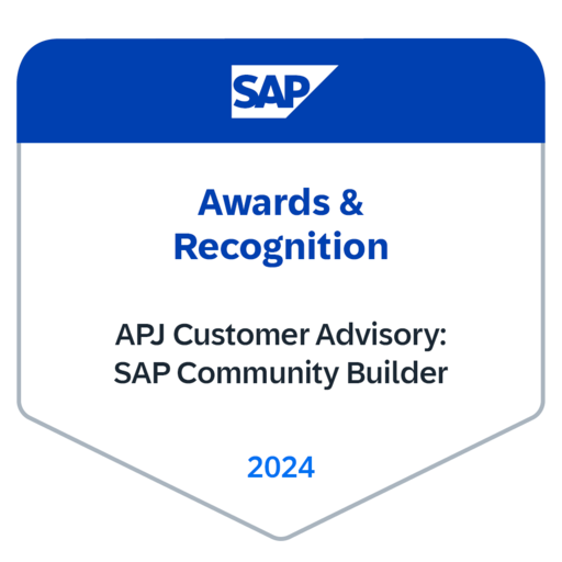 Awards and Recognition 2024 - APJ Customer Advisory: SAP Community ...