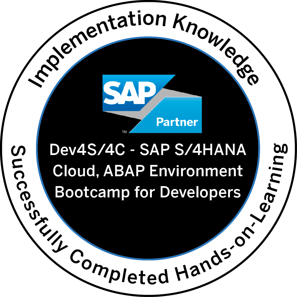 Implementation Knowledge - Dev4S/4C - SAP S/4HANA Cloud, ABAP Environment Bootcamp for Developers