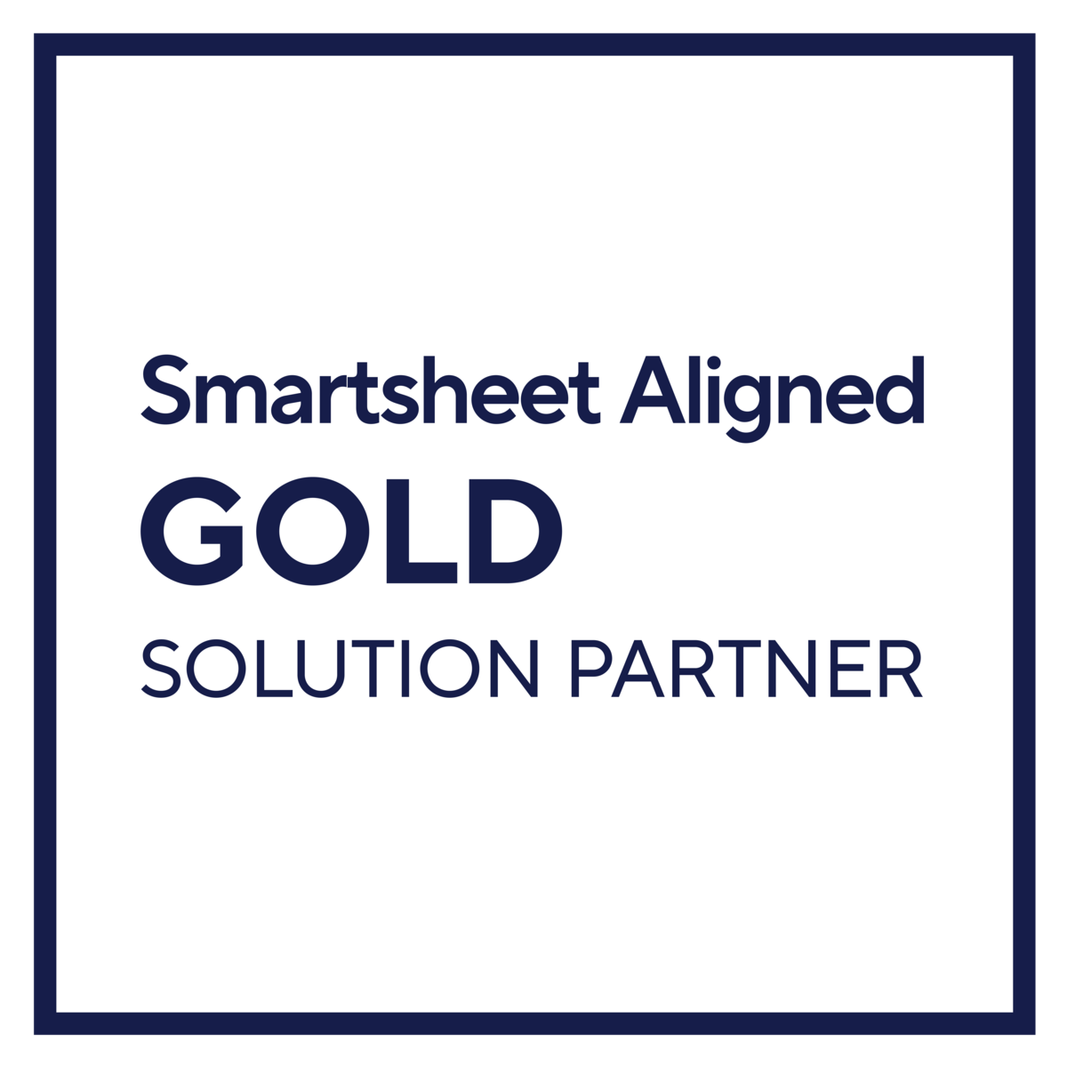 Smartsheet Aligned Gold Solution Partner