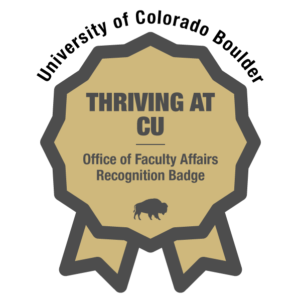 Thriving at CU: Early-Career Faculty Development Series Recognition Badge