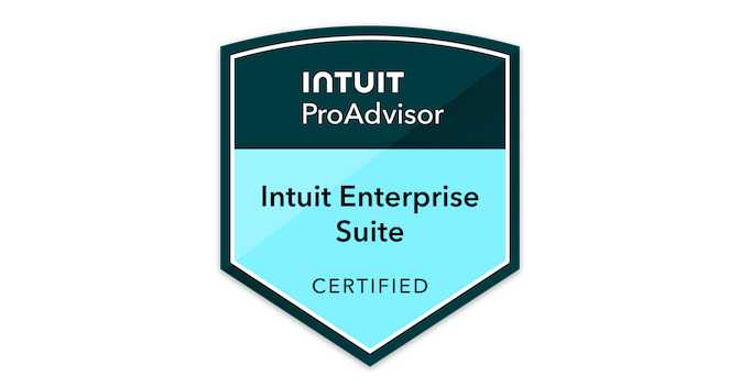 Intuit Enterprise Suite Certification badge