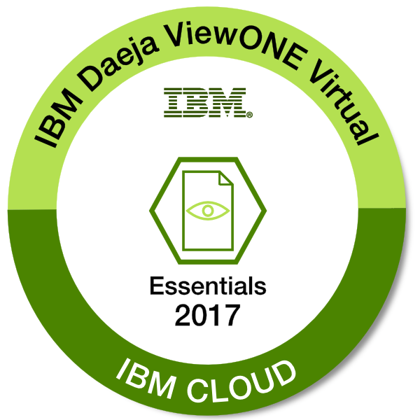 IBM Daeja ViewONE Virtual Essentials - 2017 - Credly