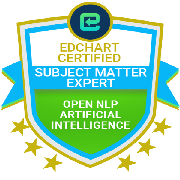 Edchart Certified Open NLP Artificial Intelligence Subject Matter Expert