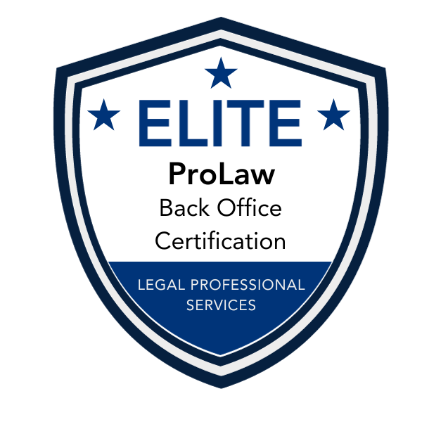 ProLaw Back Office Certification