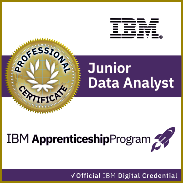 IBM Junior Data Analyst Apprenticeship Certificate