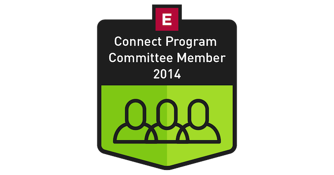 Connect Program Committee Member 2014 - Credly
