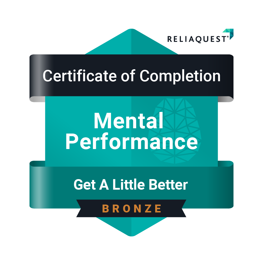 Get A Little Better Bronze Badge