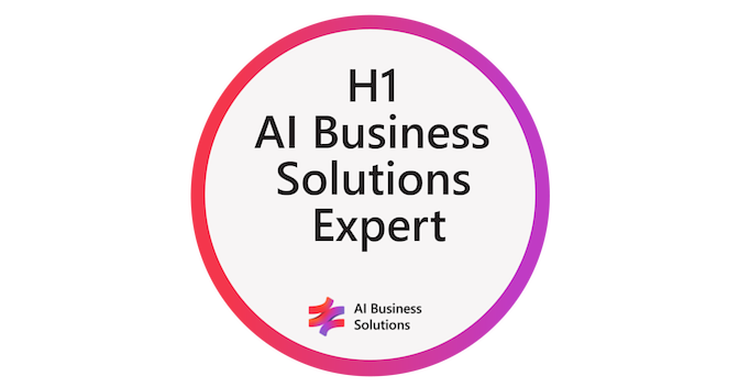 H1 AI Business Solutions Expert - Credly