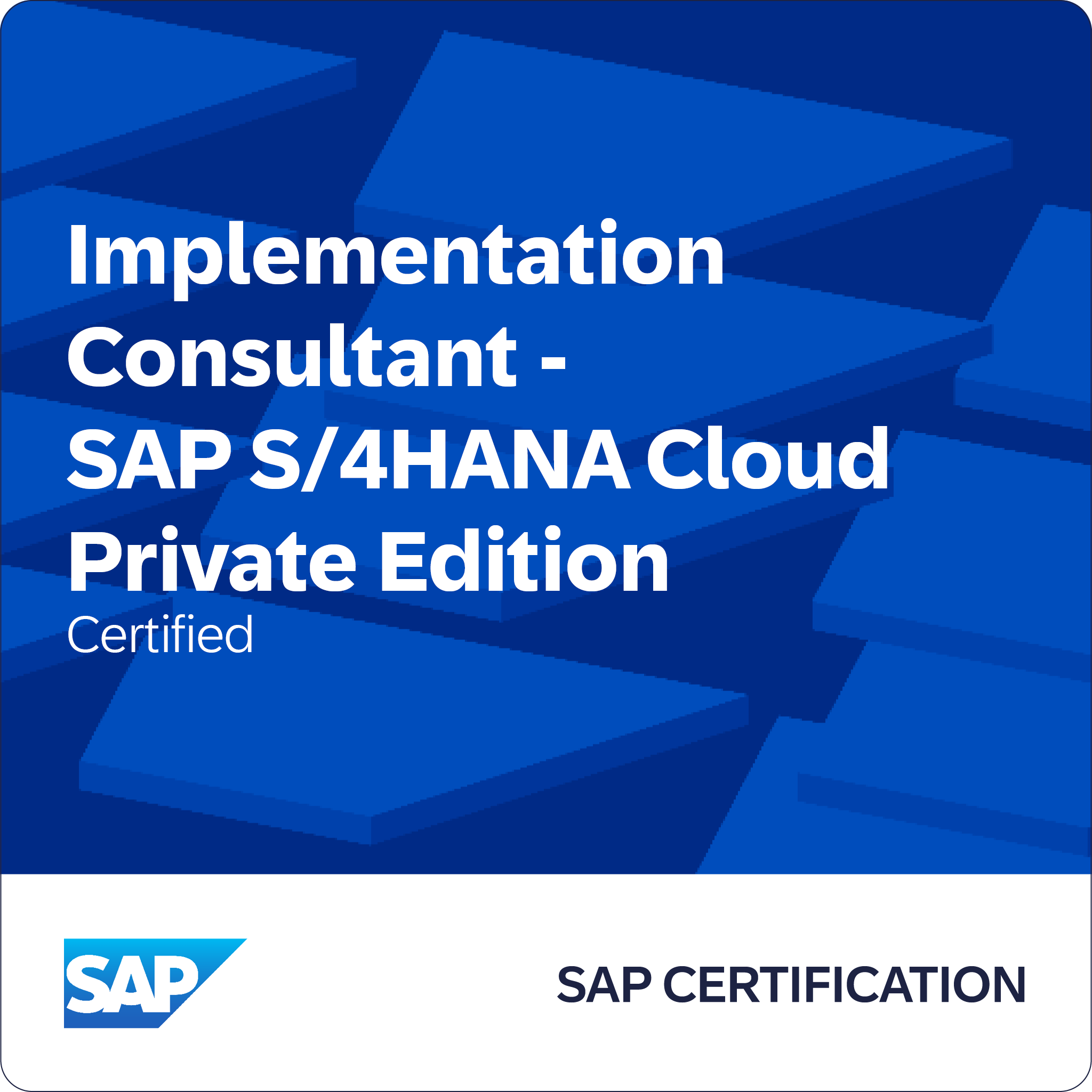 SAP Certified - Implementation Consultant - SAP S/4HANA Cloud Private Edition
