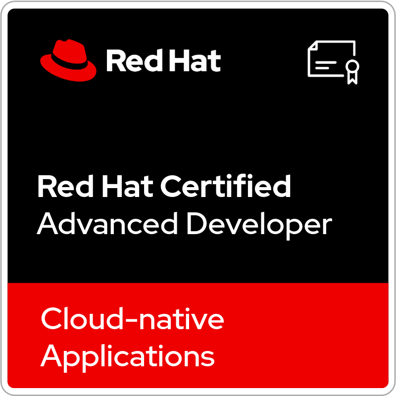 Red Hat Certified Advanced Developer in Cloud-native Applications