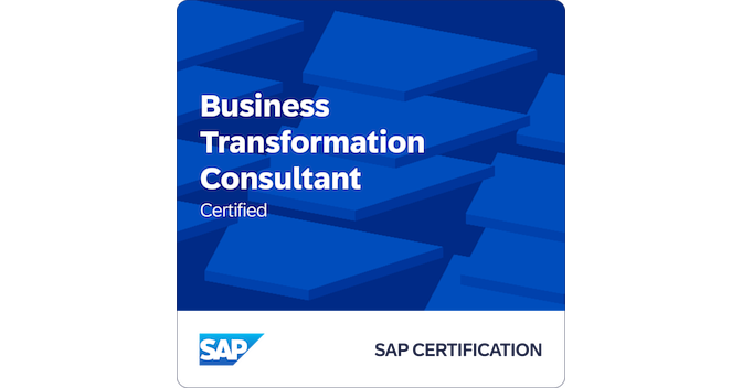 SAP Certified - Business Transformation Consultant
