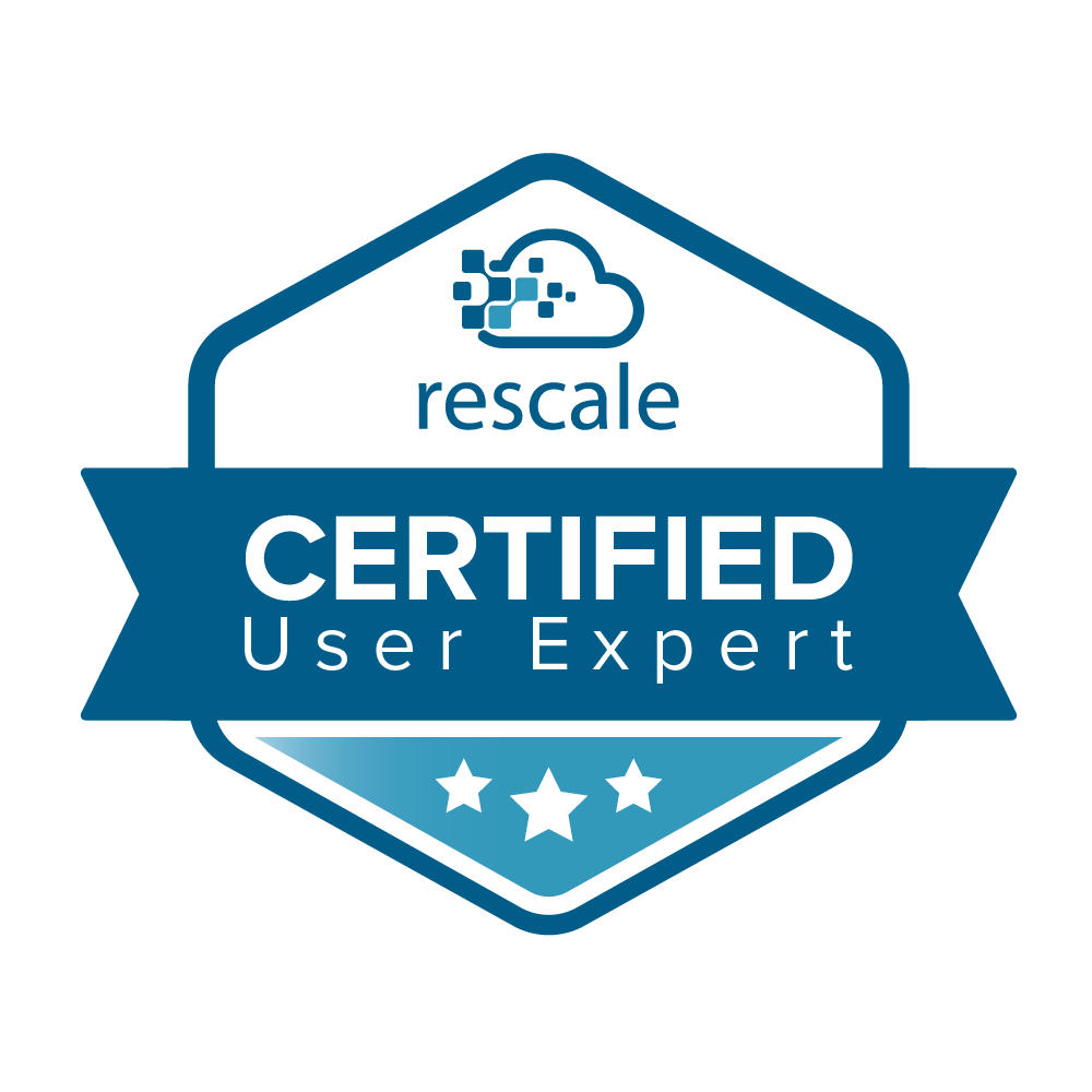 Rescale Certified User Expert Credly