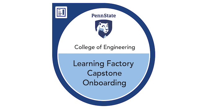 Learning Factory Capstone Onboarding - Credly