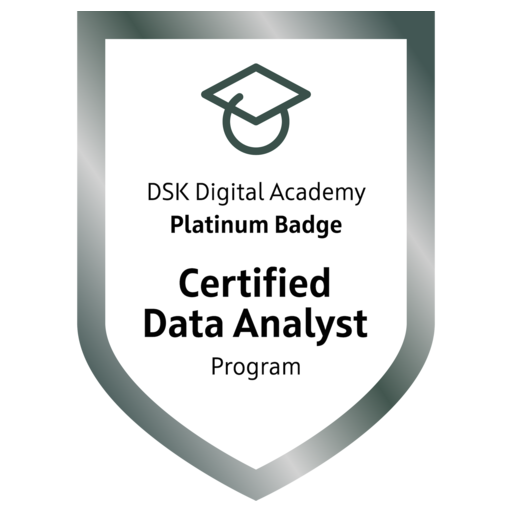 DSK Digital Academy Platinum Badge Certified Data Analyst Program