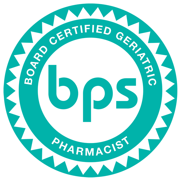 board certified geriatric pharmacist