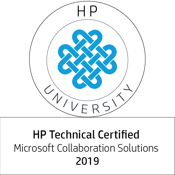 HP Technical Certified Microsoft Collaboration Solutions [2019] Credly