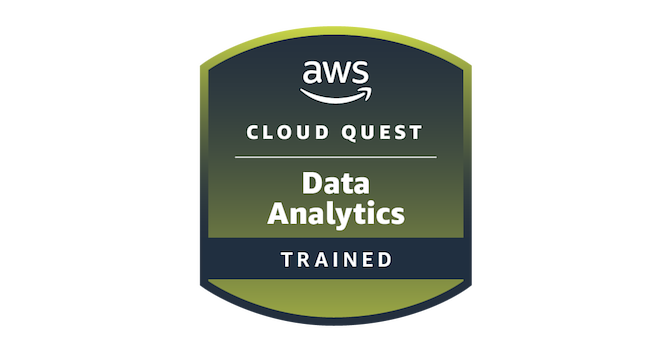 AWS Cloud Quest: Data Analytics - Training Badge - Credly