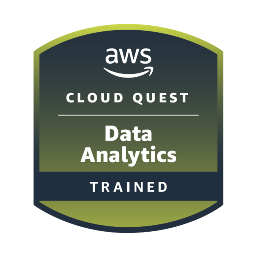 AWS Cloud Quest: Data Analytics - Training Badge - Credly