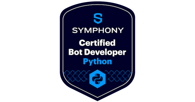 Symphony Certified Bot Developer (Python) - Credly