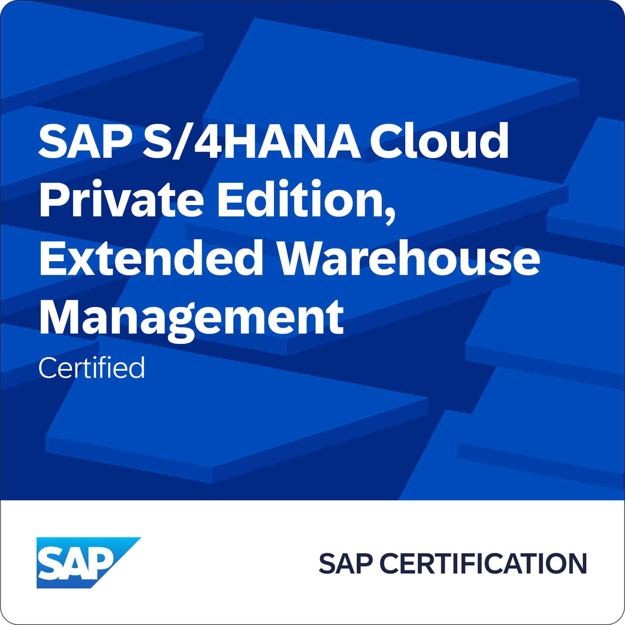 SAP Certified - SAP S/4HANA Cloud Private Edition - Extended Warehouse Management