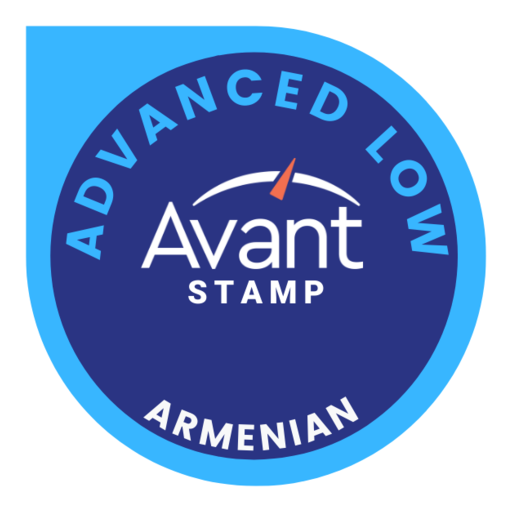 Avant Armenian Proficiency Test in Speaking and Writing Advanced/Low(v