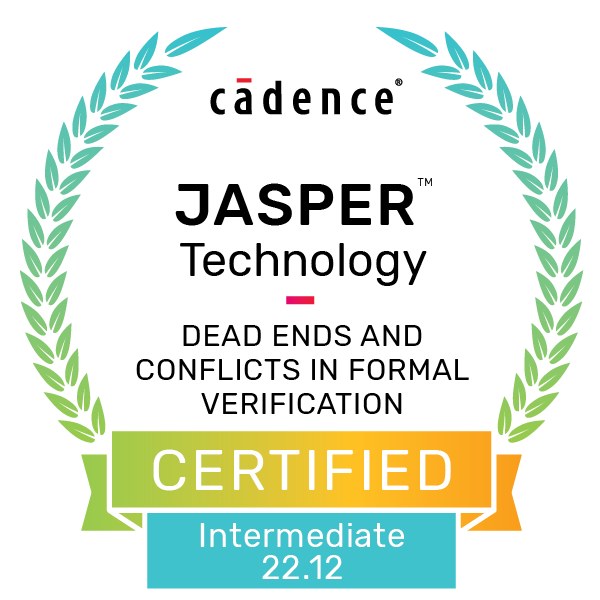 Dead Ends and Conflicts in Jasper Formal Verification v22.12 RAKS Exam